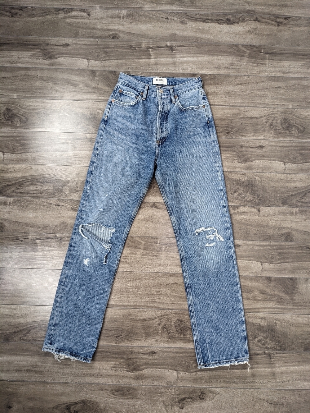 Agolde Jeans 90's Pinch Waist Distressed Size 23